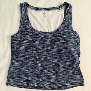 Lou & Grey Navy Patterned Tank Top